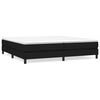 vidaXL Sommier &agrave; lattes de lit avec matelas Noir 200x200 cm Tissu