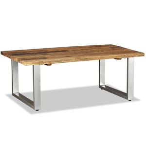 vidaXL Table basse Bois de r&eacute;cup&eacute;ration massif 100x60x38 cm