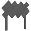 vidaXL T&ecirc;te de lit Gris 92x3x81 cm Bois massif de pin