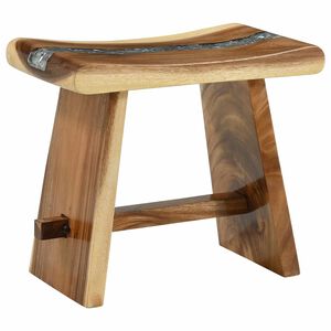 vidaXL Tabouret de Douche Naturel 50 x 30 x 44 cm Bois de suar solide
