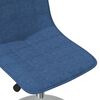 vidaXL Chaises pivotantes &agrave; manger lot de 4 bleu tissu