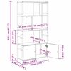 vidaXL &Eacute;tag&egrave;re Ch&ecirc;ne Sonoma 80 x 30 x 155,5 cm Bois d'ing&eacute;nierie