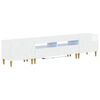 vidaXL Ensemble de 3 Meubles TV LED DELFT Blanc brillant