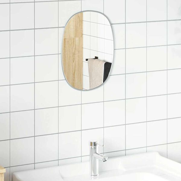 vidaXL Miroir mural Argent&eacute; 40x30 cm