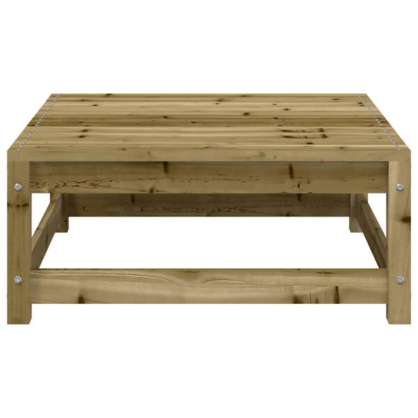 vidaXL Repose-pied de jardin 70x70x30 cm bois de pin impr&eacute;gn&eacute;
