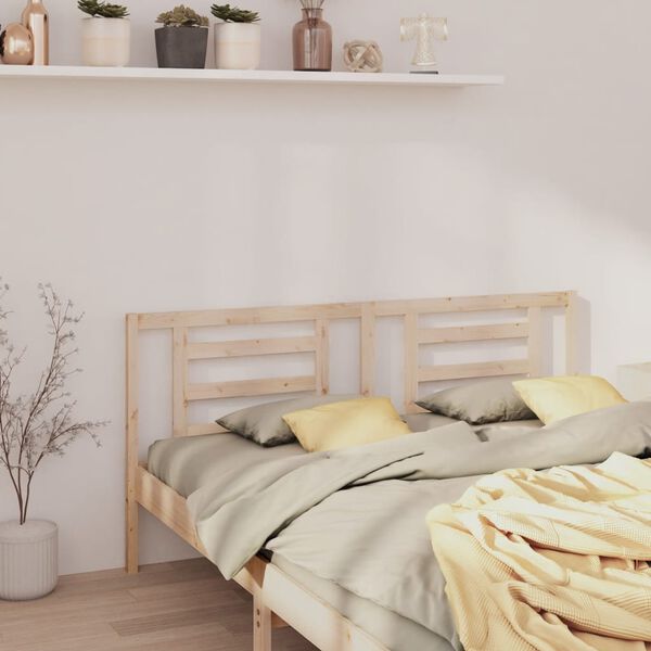 vidaXL T&ecirc;te de lit 186x4x100 cm Bois massif de pin