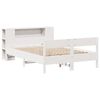vidaXL Lit biblioth&egrave;que sans matelas blanc 140x200 cm bois pin massif