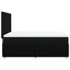 vidaXL Sommier &agrave; lattes de lit avec matelas Noir 140x190 cm Tissu