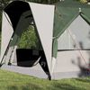 vidaXL Tente Cabane avec toit Vert et blanc 333 x 317 x 194 cm