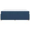 vidaXL Cadre de lit avec matelas Bleu 120 x 190 cm tissu