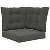 vidaXL Coussin de canap&eacute; d'ext&eacute;rieur Polyester Anthracite