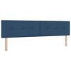 vidaXL Lit &agrave; ressorts avec matelas Bleu 200 x 200 cm Polyester