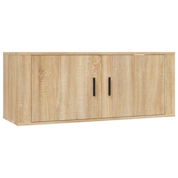 vidaXL Ensemble de meubles TV 3 pcs Chêne sonoma Bois d'ingénierie