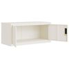 vidaXL Classeur blanc 90x40x110 cm acier