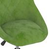 vidaXL Chaise pivotante de salle &agrave; manger Vert clair Velours