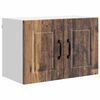 vidaXL Armoire de cuisine avec porte 2 pcs Bois ancien 60 x 31 x 40 cm