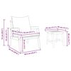 vidaXL Ensemble bistrot avec coussin 3 pcs Marron Bois d'Acacia Massif