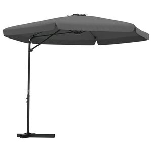 vidaXL Parasol d'ext&eacute;rieur avec poteau en acier 300 cm Anthracite