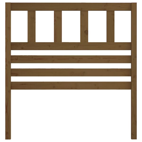 vidaXL T&ecirc;te de lit Marron miel 106x4x100 cm Bois massif de pin