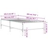 vidaXL Cadre de lit sans matelas ch&ecirc;ne sonoma 100x200 cm