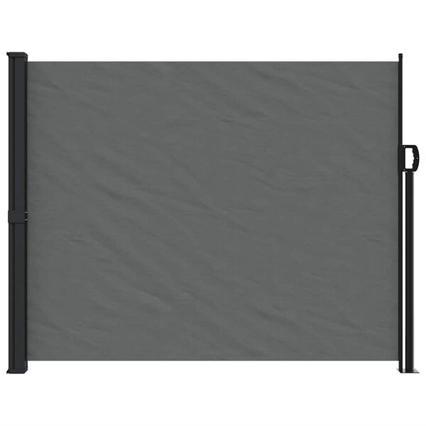 vidaXL Auvent latéral rétractable anthracite 160x600 cm