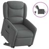 vidaXL Fauteuil inclinable électrique gris foncé tissu