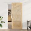 vidaXL Porte coulissante Marron 86 x 211 cm Pin massif