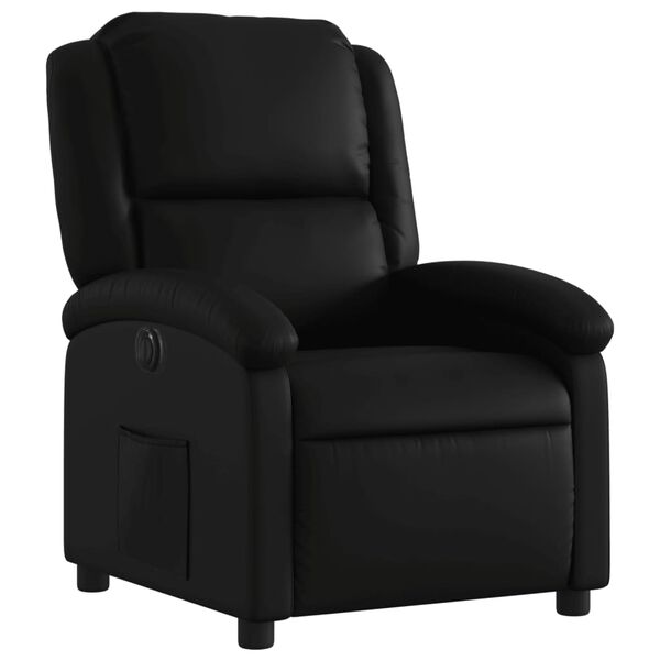 vidaXL Fauteuil inclinable &eacute;lectrique Noir Similicuir