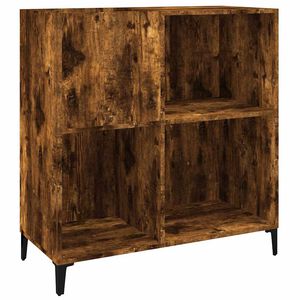 vidaXL Armoire &agrave; disques ch&ecirc;ne fum&eacute; 84,5x38x89 cm bois d'ing&eacute;nierie