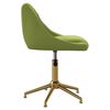 vidaXL Chaises pivotantes &agrave; manger lot de 4 vert clair velours