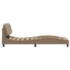 vidaXL Cadre de lit sans matelas Hvar cappuccino 80x200 cm similicuir