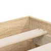 vidaXL Cadre de lit avec tiroirs sans matelas ch&ecirc;ne sonoma 140x190 cm