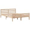 vidaXL Cadre de lit sans matelas 135x190 cm bois de pin massif
