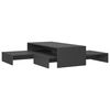 vidaXL Set de tables basses gigognes gris bois d'ing&eacute;nierie