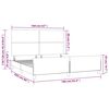 vidaXL Cadre de lit sans matelas rose 160x200 cm velours