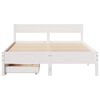 vidaXL Cadre de lit sans matelas blanc 120x200 cm bois de pin massif
