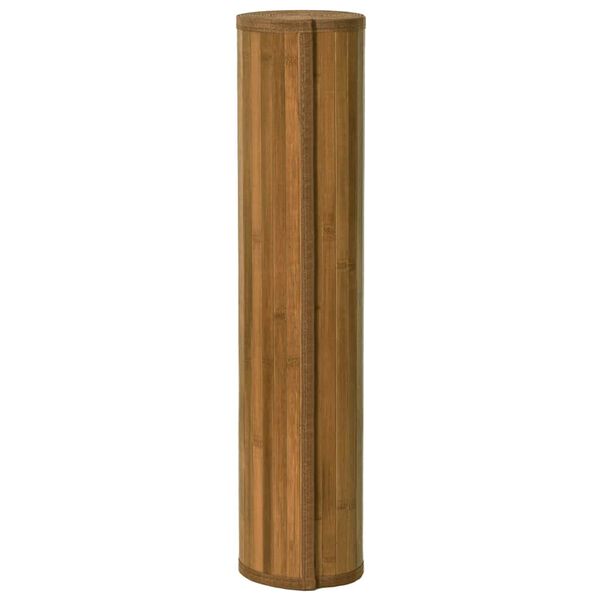vidaXL Tapis rectangulaire marron 80x100 cm bambou