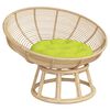 vidaXL Coussin rond vert vif &Oslash; 60 x11 cm tissu oxford
