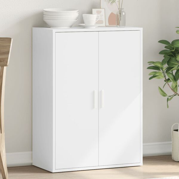vidaXL Buffet blanc 60x31x84 cm bois d'ing&eacute;nierie