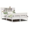vidaXL Lit biblioth&egrave;que sans matelas blanc 140x200 cm bois pin massif