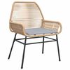 vidaXL Ensemble de salle &agrave; manger pour jardin 5 pcs Marron polyrotin