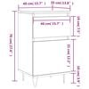 vidaXL Buffets 2 pcs ch&ecirc;ne marron 40x35x70 cm bois d'ing&eacute;nierie