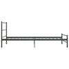 vidaXL Cadre de lit sans matelas gris m&eacute;tal 100x200 cm