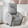 vidaXL Fauteuil inclinable Gris clair Tissu