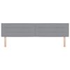 vidaXL T&ecirc;te de lit Gris clair 200 cm tissu