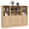 vidaXL Buffets 3 pcs ch&ecirc;ne sonoma bois d'ing&eacute;nierie