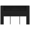 vidaXL Cabinet de T&ecirc;te de Lit Ch&ecirc;ne noir 120 x 18.5 x 102.5 cm