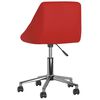 vidaXL Chaises pivotantes &agrave; manger lot de 4 rouge bordeaux similicuir