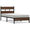 vidaXL Cadre de lit sans matelas ch&ecirc;ne marron 90x200cm bois ing&eacute;nierie