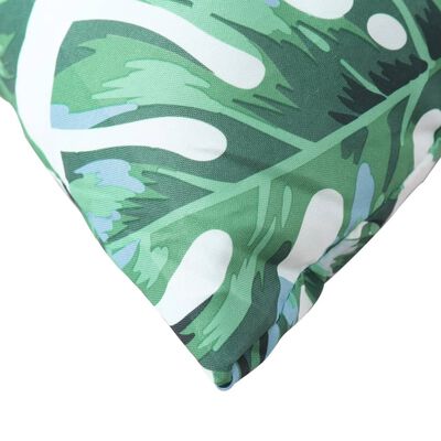 vidaXL Coussins de canapé lot de 4 motif de feuilles 40x40 cm tissu